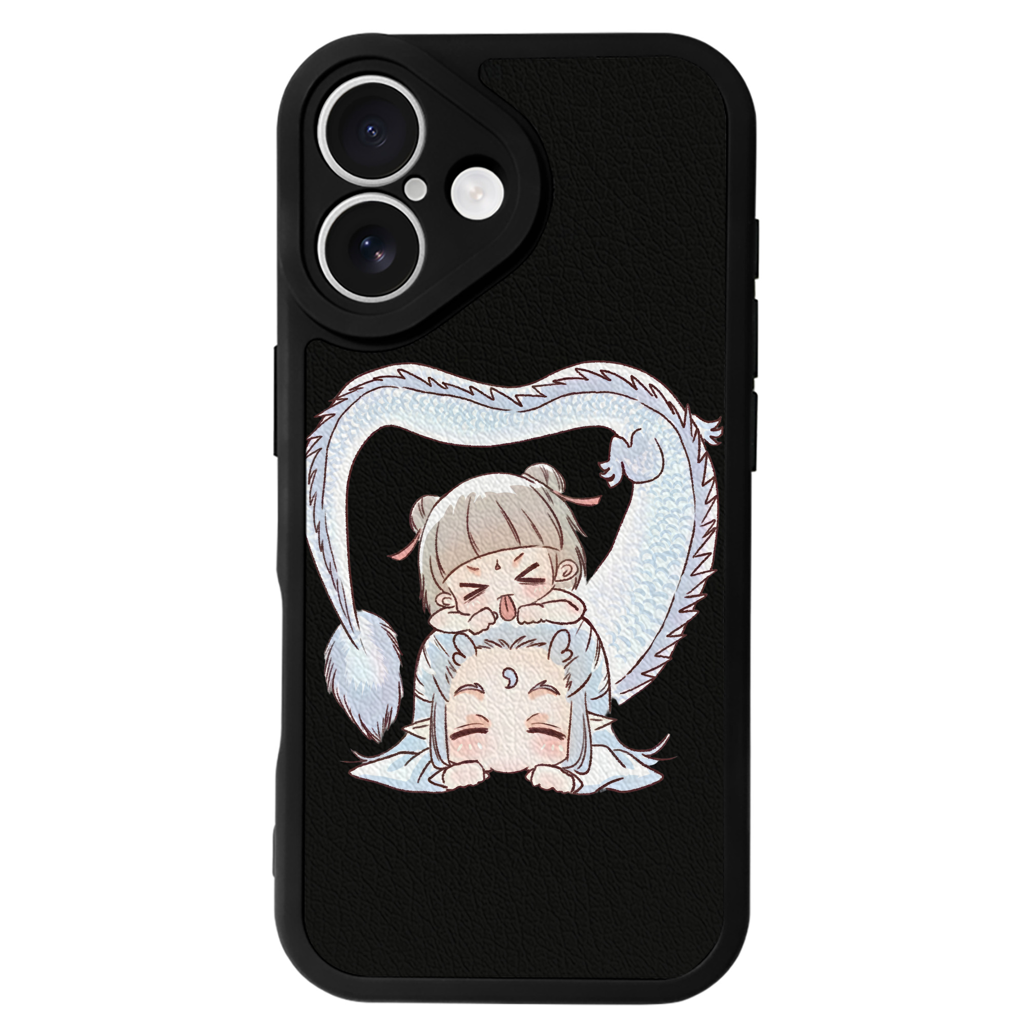 （画像用） Ne Zha 2 ナタ 魔童の大暴れ 【iPhone 16シリーズ対応】シリコンスマホケース（レザー調） 材質：シリコン
